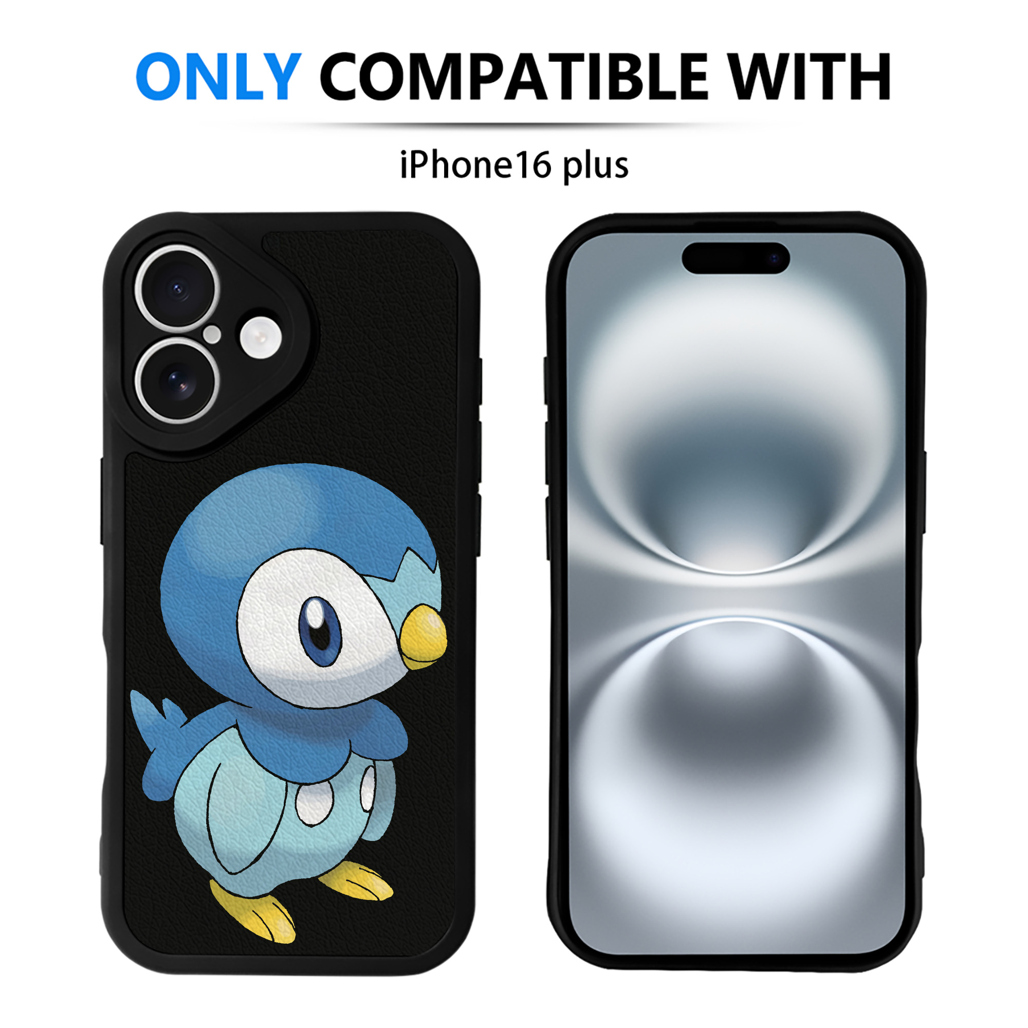 （画像用） ポケットモンスター Pokémon 【iPhone 16シリーズ対応】シリコンスマホケース（レザー調） 材質：シリコン
